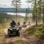 Fyrhjulingstur genom Jönköpings natur.